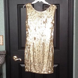 Michael Kors Backless Sequin Dress